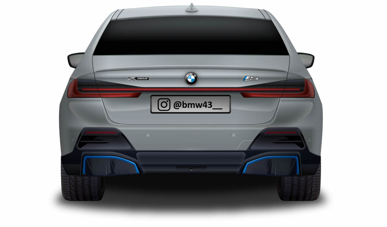 Предположительный вид задней части BMW i5 фото 2